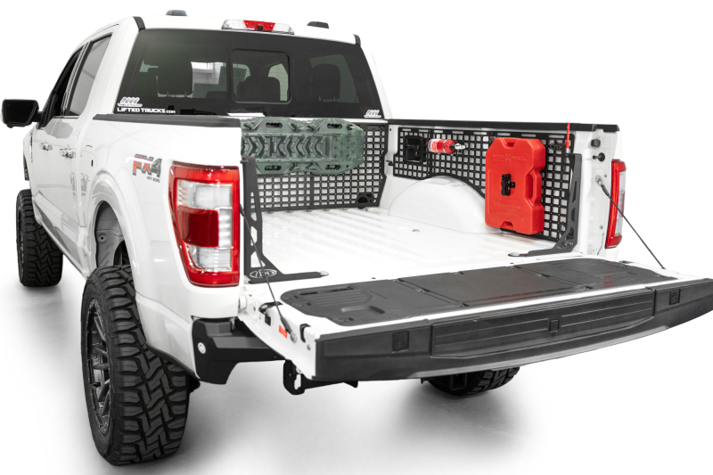 Ford F-150 Molle Panels - Driver Side - Addictive Desert Designs - Bed Cab - Hammer Black - `21-`25